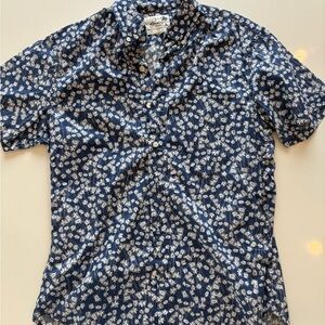 Bonobos Navy Floral Shirt